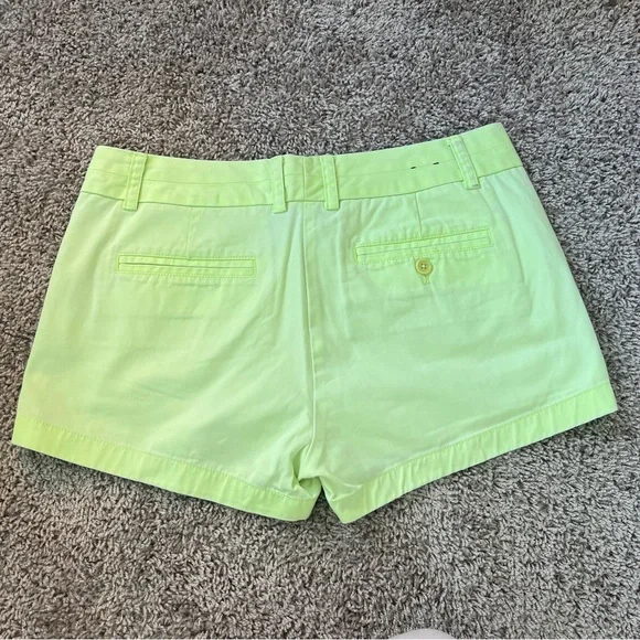 {J.Crew} Neon Yellow Chino Shorts - Picture 6 of 7